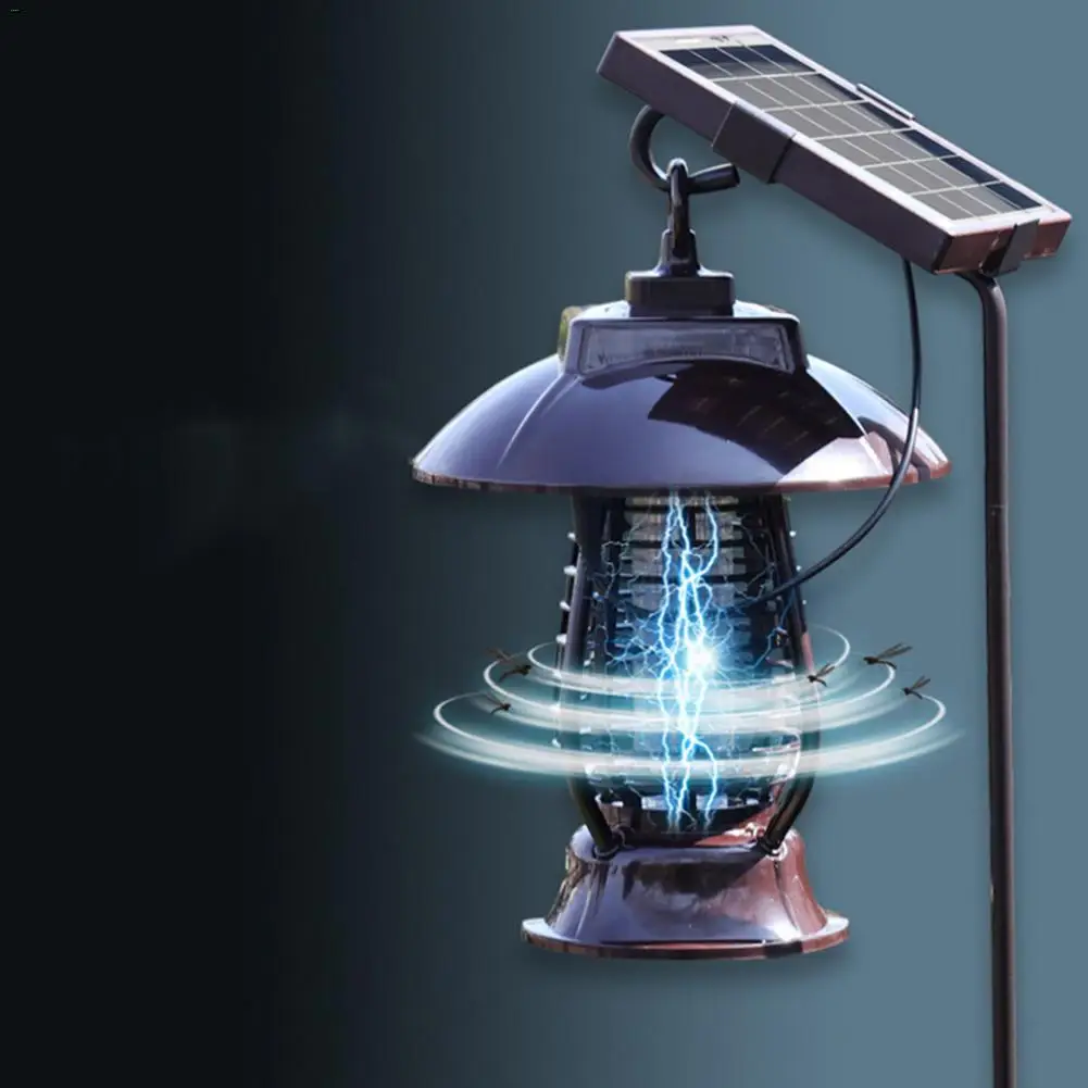 LAIDEYI LED Solar Powered Mosquito Killer lamp Mosquito Repeller Light
