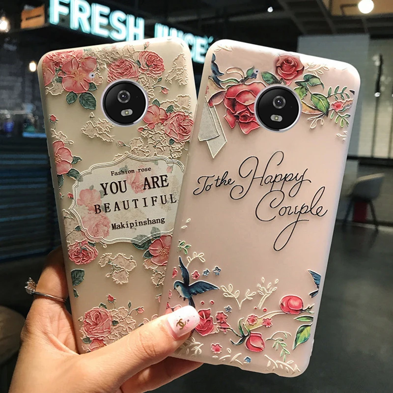 YueTuo матовая coque крышка чехол для motorola moto g5 g 5 силиконовый Роскошные 3d прозрачный