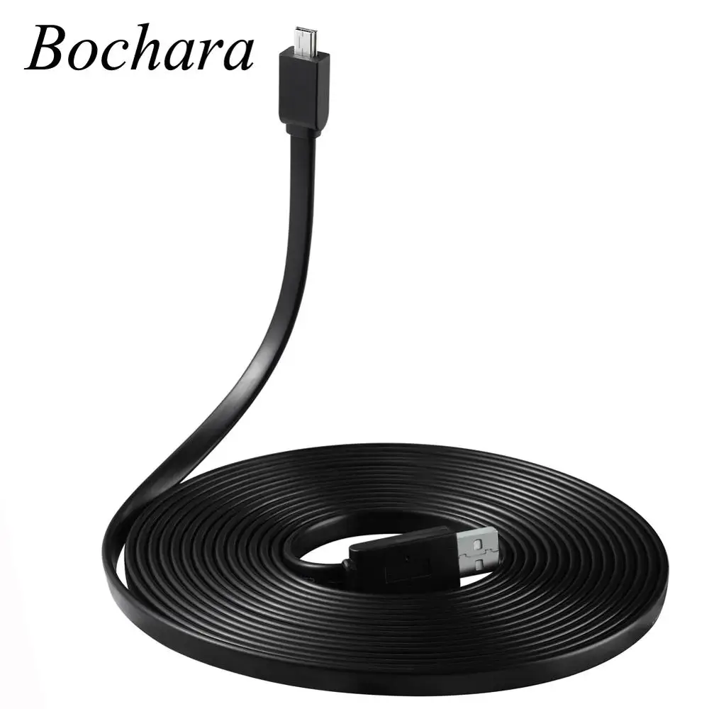 Плоский кабель лапша Bochara 5 м 16 футов Mini 5P USB2.0 Тип A папа мини для MP3 MP4 5Pin сердечники