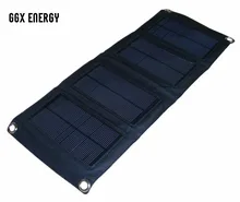 GGX ENERGY Foldable Solar Mobile Charger with High Efficient 8W Monocrystalline Solar Panel for iPhone Samsung