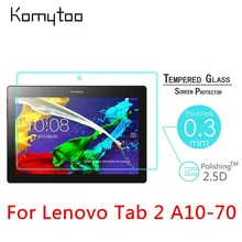10 шт. с уровнем твердости 9H 2.5D для lenovo Tab 2 A10-70 A10-70F A10-70LC 10," взрывоустойчивое закалённое Стекло закаленная пленка Экран защитную крышку
