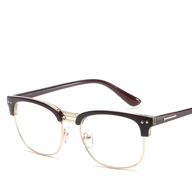 Seemfly ретро с прозрачными линзами очки полуоправы бренд Женщины сопротивление Blue-ray оптические очки для близорукости прозрачные очки в оправе