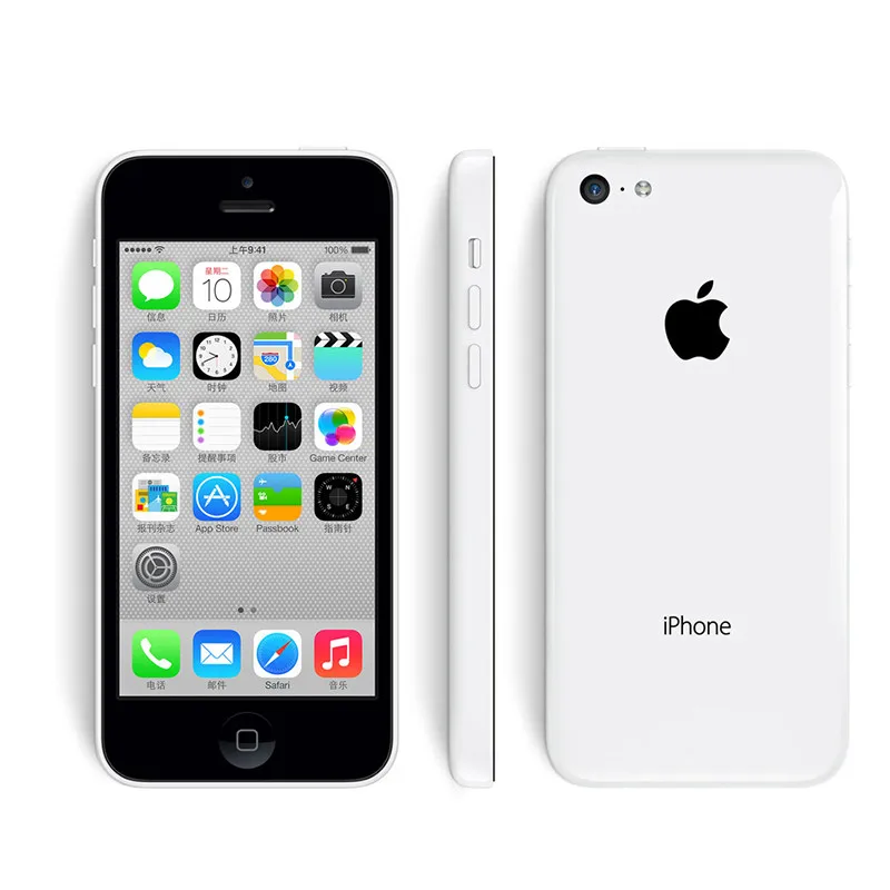 Разблокированный Apple iPhone 5C ips 4,0 ''Dual Core 1 Гб Оперативная память 8/16/32 ГБ флэш-памяти, Встроенная память 8MP WCDMA gps WI-FI IOS используется для смартфона - Цвет: Белый