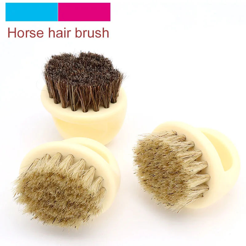 

1pcs Portable Round Shaped Horse Hair Brush Leather Shoes Brush Shine Care Cleaning Polishing Dusting Home Cleaner Brush Tools