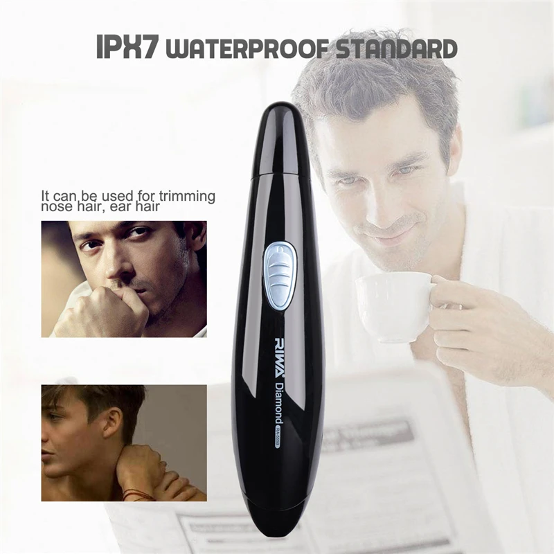 Nose Trimmer Hair Clipper High Quality Use AA battery Safety Hair Remover Nose Trimmer Cutting Machine For Adult Black Color P00