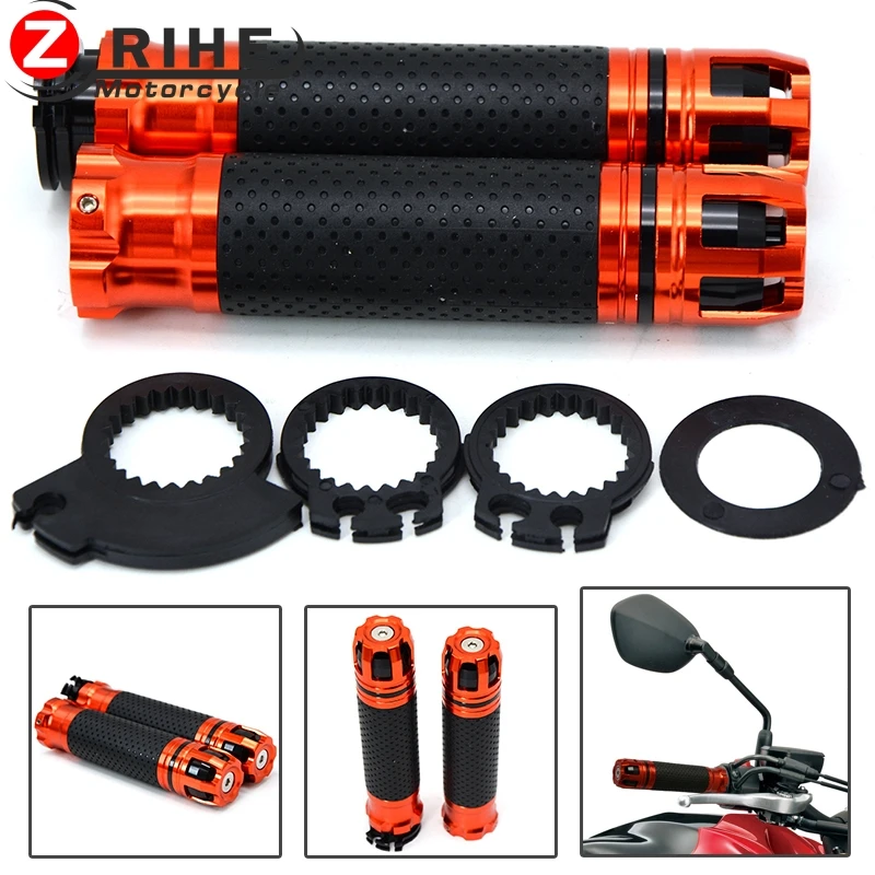 Universal Motorcycle Handlebars Grips Motocross Dirt Bike Cafe Racer