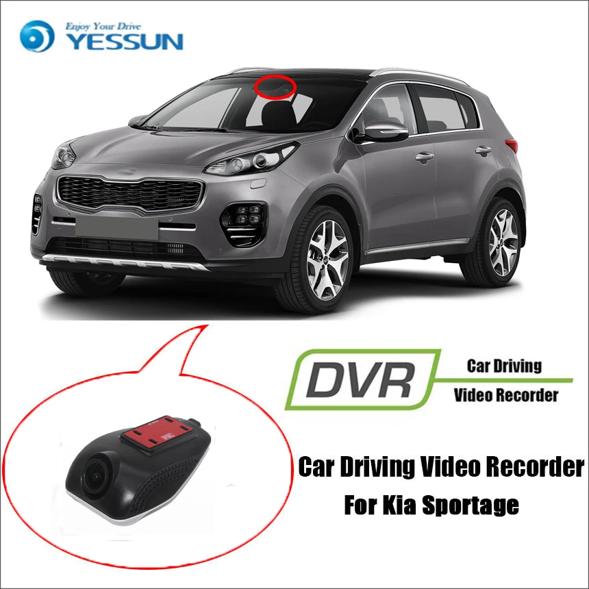 YESSUN для Kia Sportage вождение автомобиля видео регистратор DVR мини управление приложение Wi Fi камера регистратор стиль