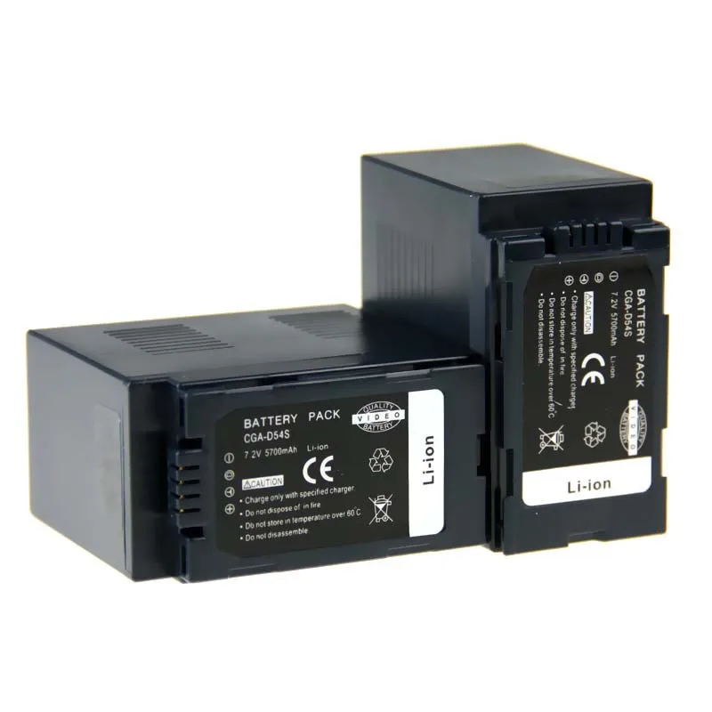 2 шт. CGA-D54S CGA D54S CGAD54S Перезаряжаемые Камера Батарея для Panasonic CGR-D54S cga-d54se cgp-d54s ag-dvc30