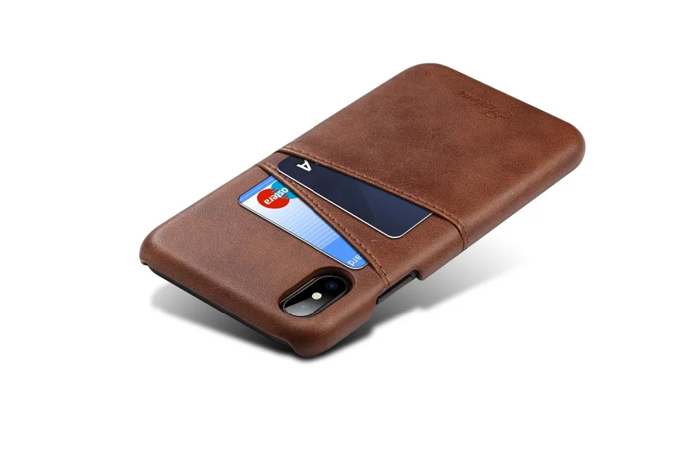 

Cow Leather Phone Case for iPhone X Case Wallet Card Back Cover for iPhone 7 Case for iPhone 6 6s 8 Plus XS XR Cover for iPhone