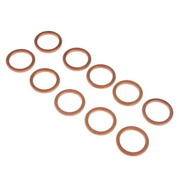 

10 Pcs Car Exhaust Gasket Auto Exhaust Muffler Header Gasket Seal O-Ring Kit ID/30mm OD/40mm For Honda CG125 GY6 125 Etc