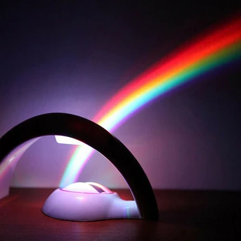 

Rainbow Projector Colorful Rainbow Night Light Amazing Multicoloured Sensory Night Light Projector Room Decor Birthday Gift