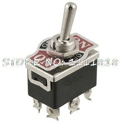 AC 250 V/6A 125 V/10A ON-OFF-ON 3 2-позиционный рычажный переключатель DPDT |