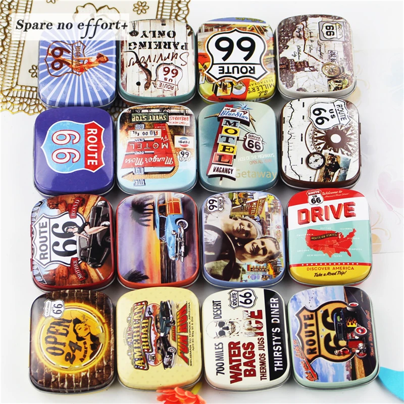 

12 Pieces/lot Mini Metal Tin Box Container Christmas Gift Boxes Envelope Trinket Iron Box tea Storage Box card organizer case