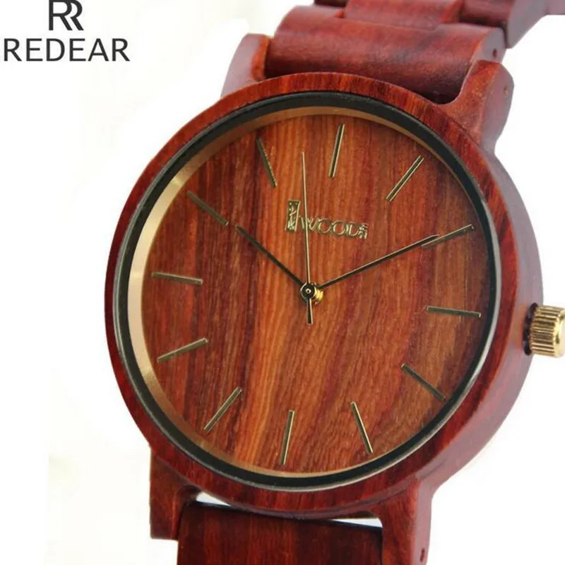 REDEAR907 font b all b font bamboo material luxury men s font b watch b font