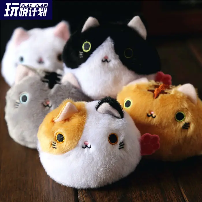 6 шт./партия SAN X игрушки Аниме Kutusita Nyanko Кот плюшевые и куклы из мультфильма Kawaii