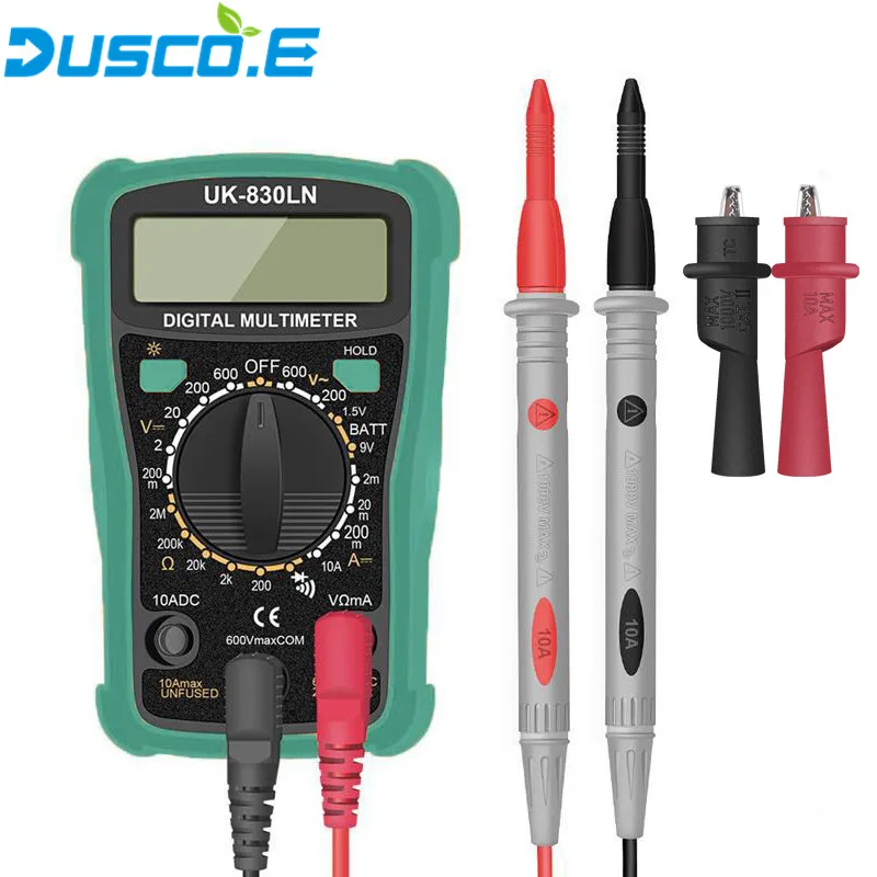 

New Handheld LCD Digital Multimeter Portable AC/DC Voltage Meter Professional Tester Multimeter Electrical Instrumentation 830LN