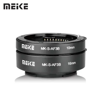 

Meike Auto Focus Macro Extension Tube 10mm 16mm for Sony E-Mount FE-Mount Mirrorless Camera A7S A7R A7M2 NEX-F3/6/7 A6300 A6500