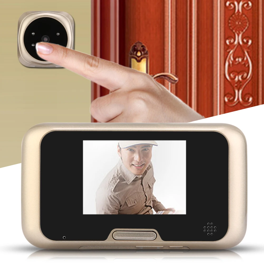 

High Quality 3.2 inch LCD Peephole Viewer Door Magic Eye Doorbell Color IR Camera 4 IR LED With Night Version Doorbell