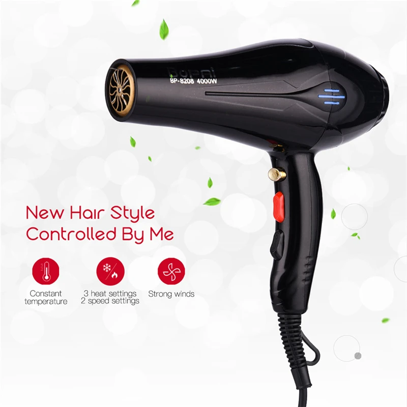 Jual 4000 W Profesional Rambut Hair Dryer Negatif Ion Pengering Rambut Salon Tukang Cukur Alat Styling Rambut Rambut Blower Panas Dingin Mengumpulkan Nozzle