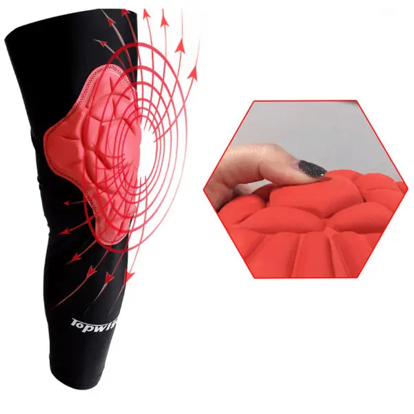 Protective Compression Knee Pads Crashproof Breathable Leg Sleeve a1