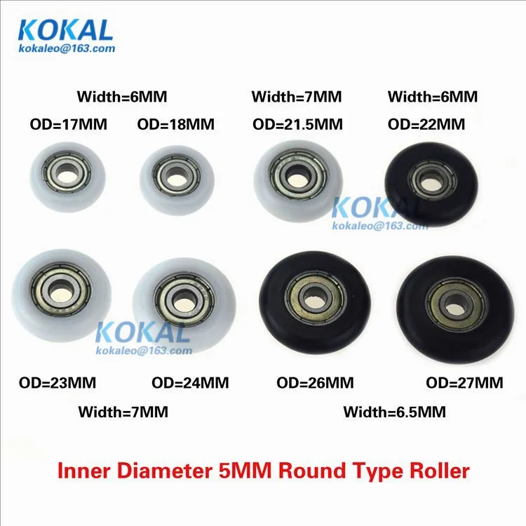 

[R-ID5]Factory directly sale 695ZZ 625ZZ ball bearing roller window wheel minisize inner hole 5MM glass window roller