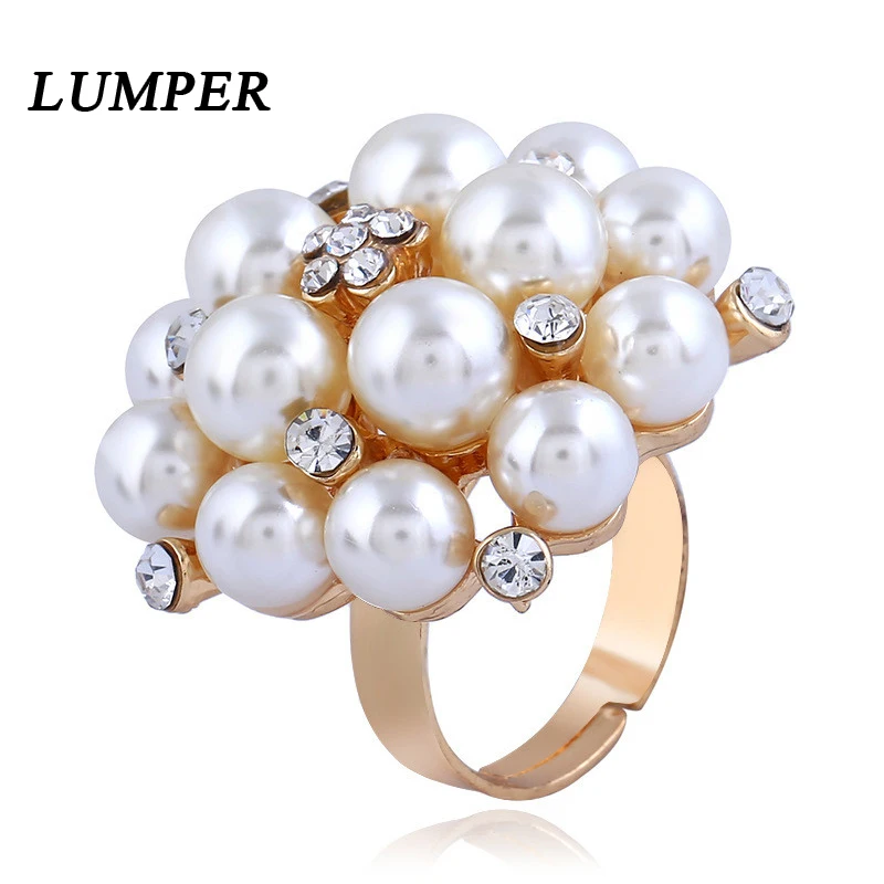 Женское кольцо с натуральным жемчугом пресноводным | Украшения и аксессуары