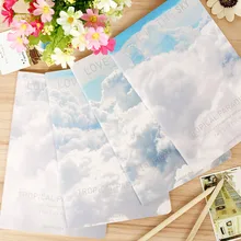 4 шт./партия, японский Небесный тур, рай, Kawaii SKY Clouds, мягкая обложка, A5, блокнот с линиями, stiging Binding, школьный блокнот