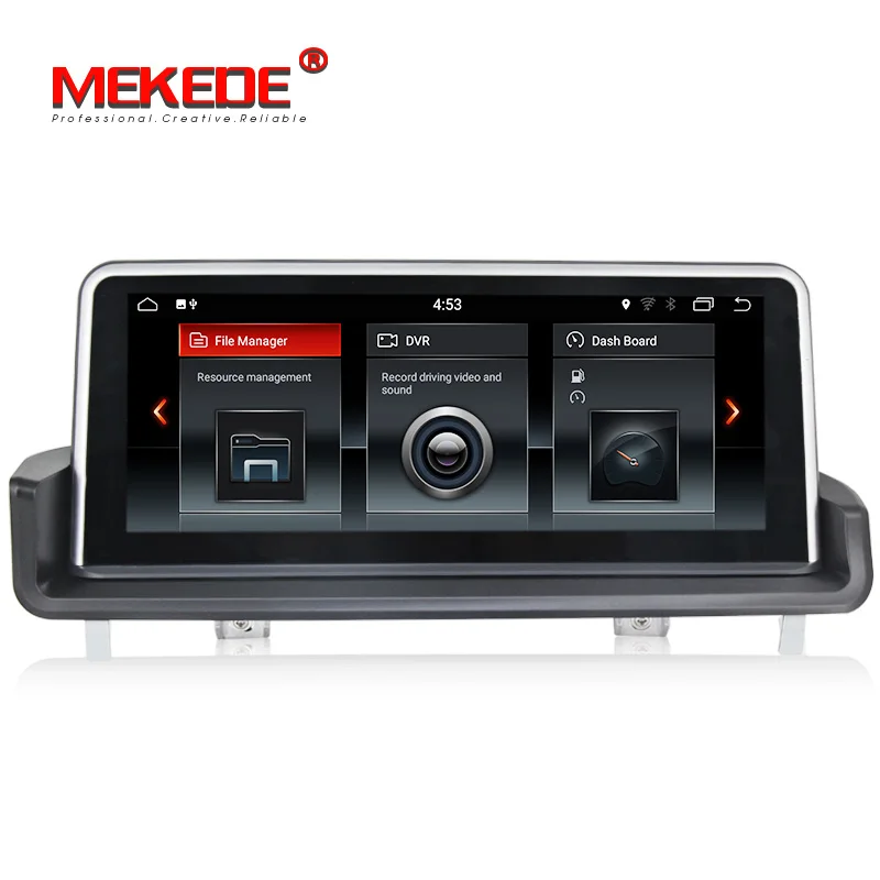 MEKEDE ips экран Android 8,1 6 ядерный HD четырехъядерный 1024*480 сенсорный экран стерео для BMW E90 e91 Wifi 3g gps