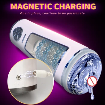 Automatic Thrusting Piston Male Masturbation Cup TPE Vagina Oral Pussy Licking Vibrator Blowjob Sucking Sex Toy For Men Sex Shop 6