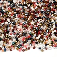 H-образные 2 мм чешские стеклянные бусины Miyuki, серебро, золото, маленькие разделительные бусины, браслет, ожерелье, ювелирное изделие, сделай сам, аксессуары, Kralen