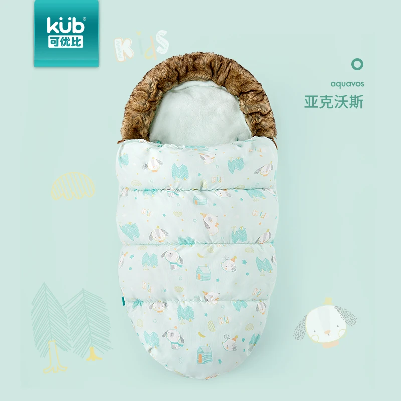 

Kub baby cart sleeping bag baby fall winter sleeping bag children anti-kick quilt newborn stroller foot cove