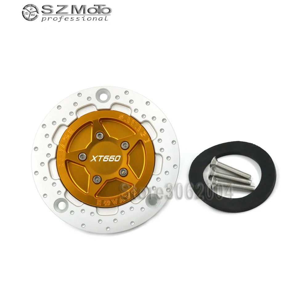 

For YAMAHA XT660 XT660R XT660X XT660Z 2004 - 2014 2013 2012 2011 2010 2009 Motorcycle Accessories Gas Fuel Tank Cap Cover CNC