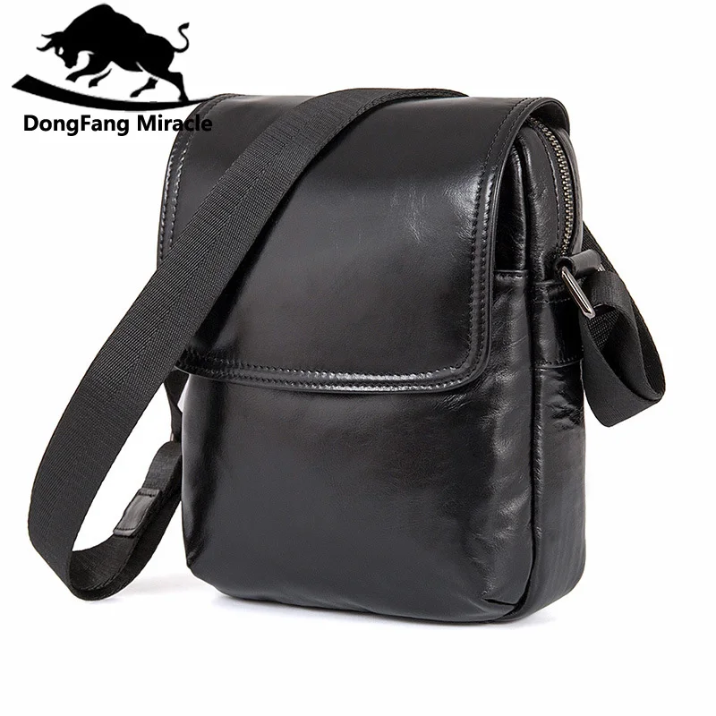 

Men Business Cowhide Genuine Leather Messenger Shoulder Bag Casual Crossbody Bag Man Black Handamde Flap Pocket Sling Bag