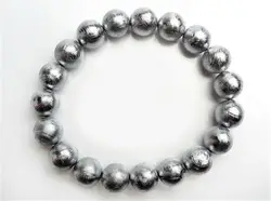 10 мм женские натуральные круглые браслеты бусины Gibeon метеорит Moldavite 19 бусин браслет стрейч хрустальные бусины 925 серебро