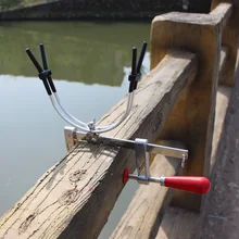 

Durable Fish Tackle Tool Fishing Rod Holder Boat Fishing Pole Holder Aluminium Alloy Fishing Pole Bracket Clamp Clip Stander