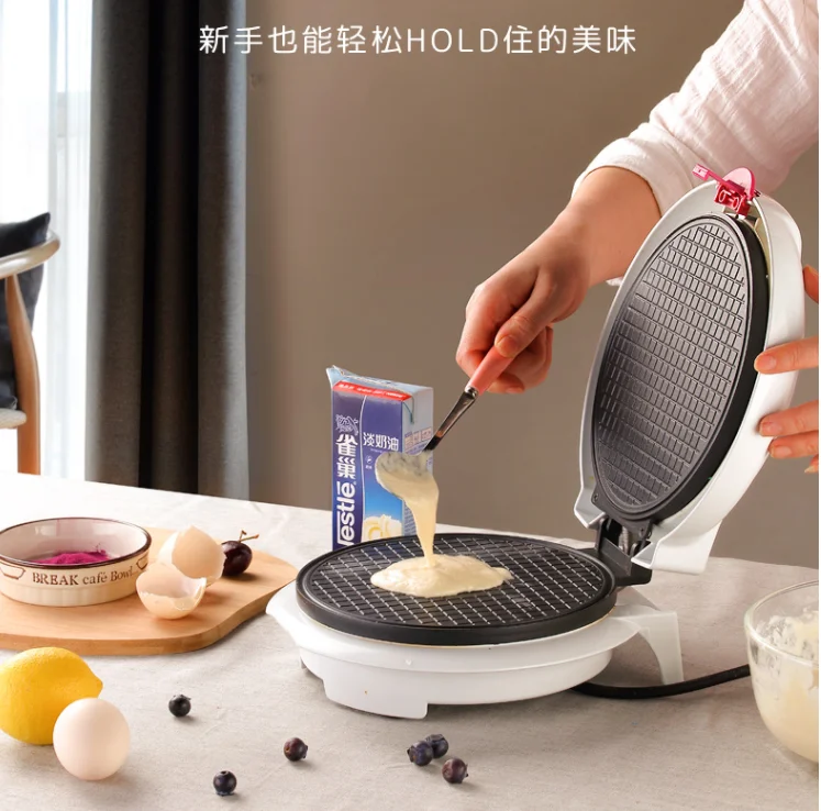 Taosheng машина для изготовления яичного рулета Бытовая вафельница двухстороннее Отопление вафельница яйца, пироги Электрический торт машина