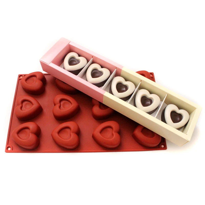 

Heart Silicone Mold for Soap Making 12-Cavity Chocolate Candy Molds DIY Cake Decorating Tool Valentine Gifts