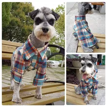 Весенняя новинка, хлопковая рубашка для сына в консервативном стиле Одежда для домашних собак автономный берет на себя крест-граница