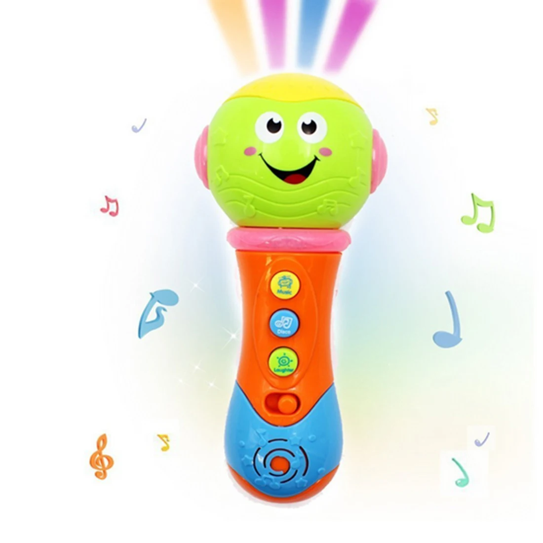

Children Lighting Microphone Karaoke Mic Singing Kid Funny GiftMusical Toys For Children - Color Random