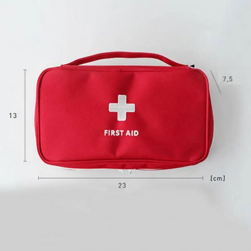 Аптечка для первой помощи, сумка для экстренных ситуаций, переносная медицинская посылка для путешествий на открытом воздухе, кемпинга, путешествий, спасательная сумка для выживания, красный цвет
