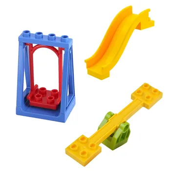 

Classic Piece Big size diy building blocks toy building accessories compatible legoe blocks parts seesaw blocks diy slide