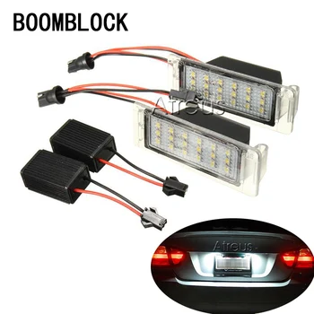 

1set For Chevrolet Chevy Cruze Camaro Car LED License Plate Lights 12V White SMD3528 LED Number Plate Lamp Canbus Bulb Kit