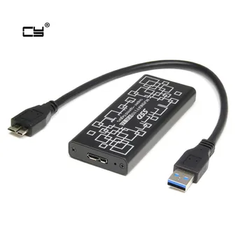 

USB 3.0 to M.2 NGFF PCI-E 2 LANE card 30mm 42mm 60mm 80mm SSD Enclosure for E431 E531 X240 Y410P Y510P cable