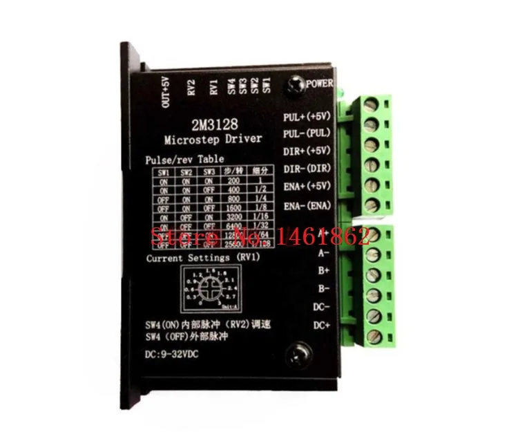 

2M3128 high performance 42 57 2-phase stepper driver 3.3A internal drive pulse speed regulation function 9 24 32 VDC