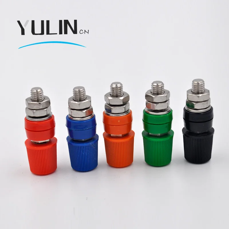

8mm 80A binding post terminal connector binding post for inverter Power supply output with 4mm banana socket