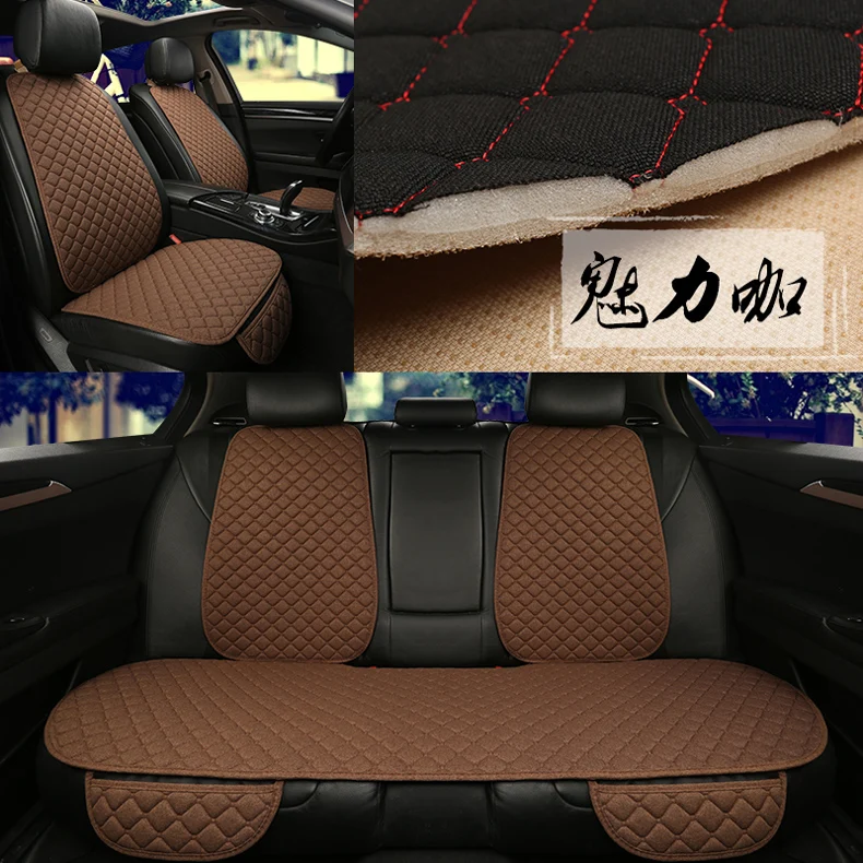 5 Seats Car Seat Covers Set Universal Fit Most Cars Seat Protector with Backrest Automobile Line Cushion Pad Mat for Auto Truck