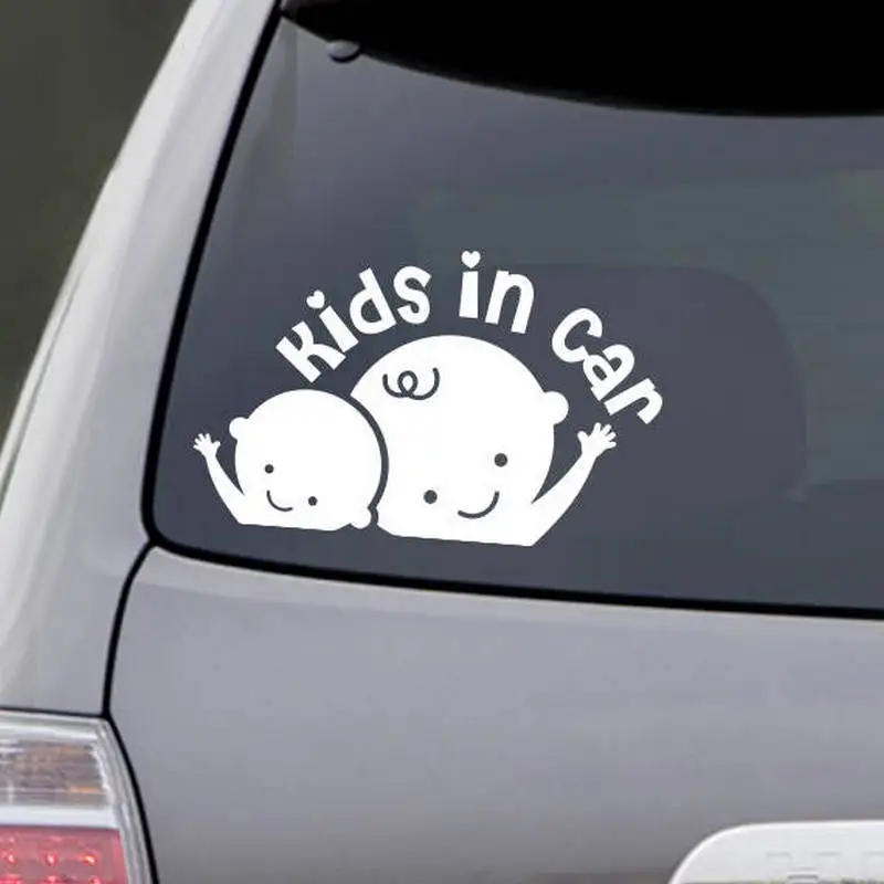 White Car Sticker Baby On Board For Cars Auto Van Truck Window Vehicle Sticker