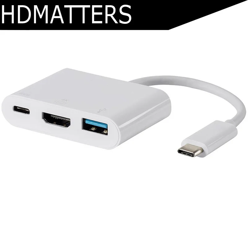 Thunderbolt 3 Type C USB 3.1 to 4K HDMI VGA 3-in-1 adapter cable for Apple macbook&pro(thunderbolt-3-port) Thunderbolt 3 Type C USB 3.1 to 4K HDMI VGA 3-in-1 adapter cable for Apple macbook&pro(thunderbolt-3-port)