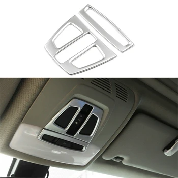 

2pcs Chrome plate ABS Front reading light Lamp Frame cover trim Fit For BMW 1 Series F20 2012-2016 & 2 Series F22 F45 2014-2017
