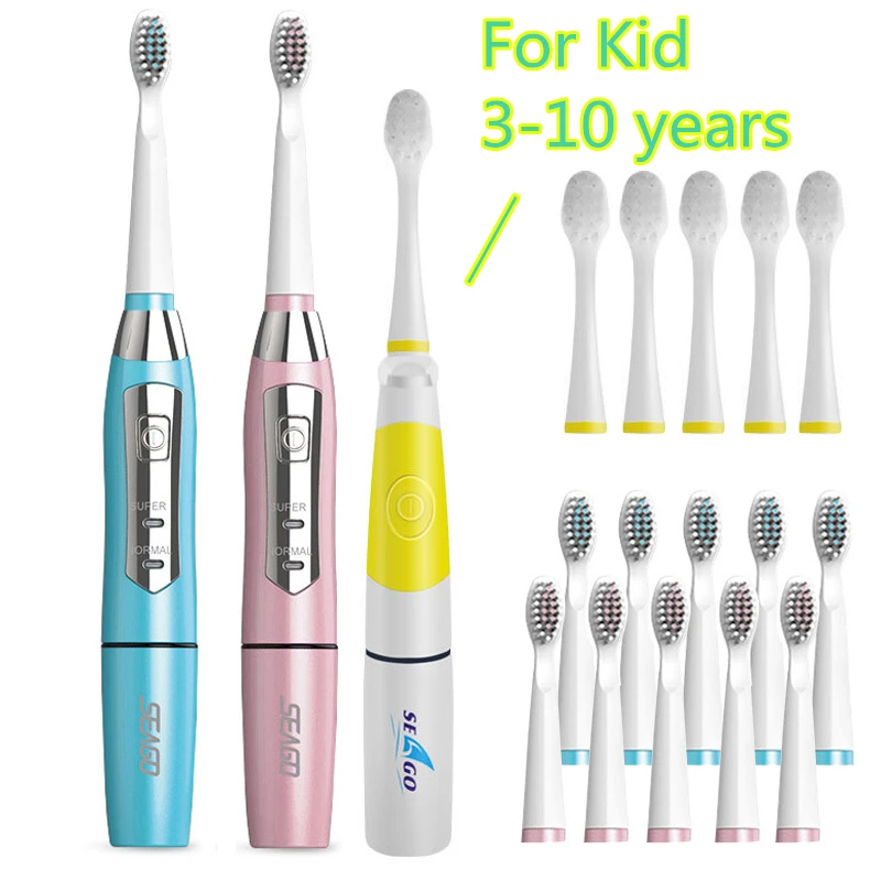 Семейная пара набор Seago Sonic электрическая зубная щетка Professional TeethBrush 5 сменных